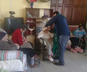 Vista e doações ao Lar São Vicente de Paula de Uruguaiana